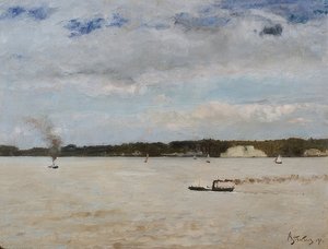 La baie de Honfleur - Alfred Emile Stevens