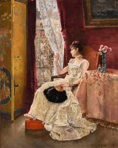 Rêverie, 1885 - Alfred Emile Stevens