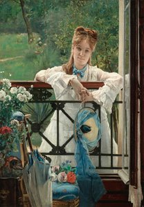 Le Ruban bleu, vers 1894 - Alfred Emile Stevens