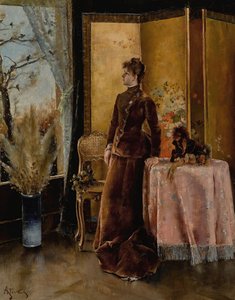 La neige - Alfred Emile Stevens