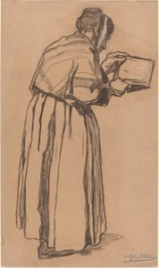 Femme lisant - Alfred Emile Stevens