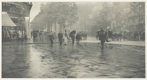 Un jour de pluie sur le boulevard, Paris, 1894, imprimé vers 1897 - Alfred Stieglitz