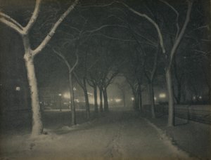 Une nuit glaciale, New York - Alfred Stieglitz