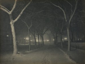 Une nuit glaciale, New York - Alfred Stieglitz