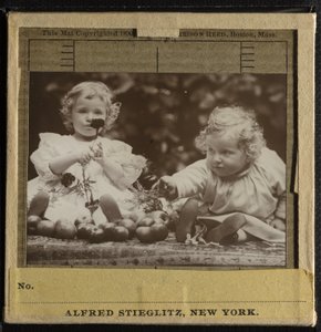 Nièces - Flora tenant une fleur, et Hedwig - Alfred Stieglitz