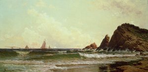 Falaises au cap Elizabeth, port de Portland, Maine, 1882 - Alfred Thompson Bricher