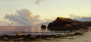 Coucher de soleil sur la côte 1885