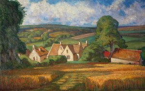 Ferme sur la colline, Painswick - Alfred Thornton