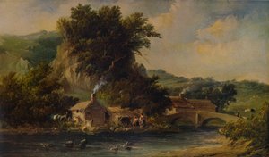Scène à Dovedale, Derbyshire, 1836, 1938 - Alfred Vickers