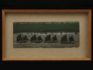 Quatre goélettes, vers 1930