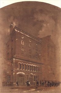 Dessin architectural pour un entrepôt - Alfred Waterhouse