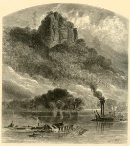 Chimney Rock, près de Fountain City, 1874 - Alfred Rudolph Waud