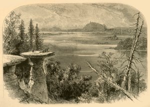 Stand Rock, sur la rivière Wisconsin, 1874 - Alfred Rudolph Waud