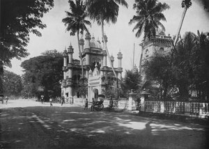 Une mosquée musulmane, Cinnamon Gardens, Colombo, vers 1890-1910 - Alfred William Amandus Plate