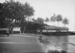 Hôtel Mount Lavinia et pavillon de baignade, c1890, 1910 - Alfred William Amandus Plate