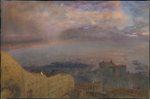 Baie de Naples - une terre de feu couvant - Alfred William Hunt