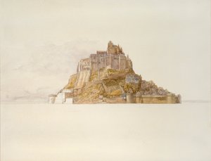 Mont St Michel depuis les sables, vers 1876 - Alfred William Hunt