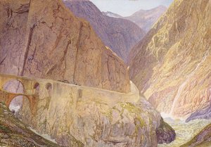 Le Pont du Diable - Col du Saint-Gothard - Alfred William Hunt