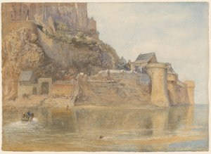 Les remparts, Mont St. Michel, France - Alfred William Hunt