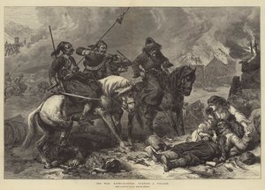 La guerre, Bachi-Bouzouks brûlant un village - Alfred William Hunt