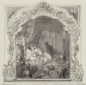 Un sujet du Palais Endormi, Approche du Prince Féerique, Exposition de la Société des Artistes Britanniques - Alfred Woolmer