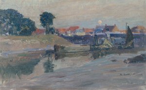Lune montante sur Nieuport