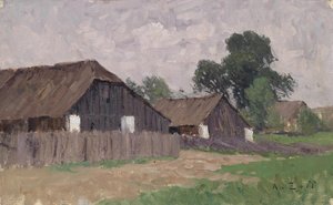 Maisons paysannes près de Klagenfurt - Alfred Zoff