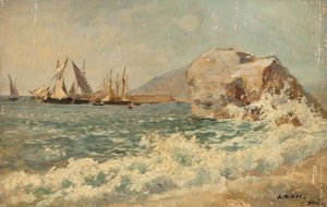 Vagues à Nervi - Alfred Zoff