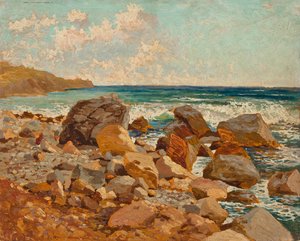 Déferlement à Nervi - Alfred Zoff