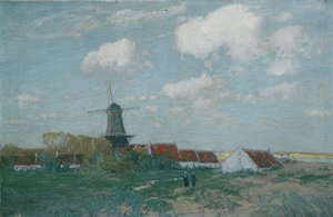 Village sur la dune - Alfred Zoff
