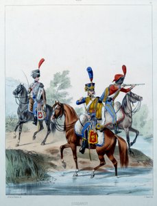 Armée napoléonienne : Hussards - Alfred de (after) Marbot