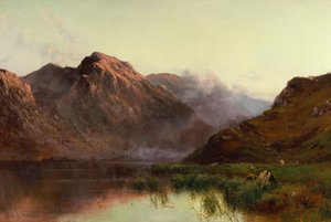 La chasse aux oiseaux sauvages Llyn Crafnaut - Alfred de Breanski
