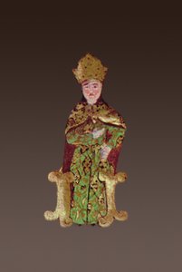 Le Roi de Hongrie, Lajos II 1506-26 en conseil avant la bataille de Mohacs en 1526, 1558 (détail) - Ali Amir Beg