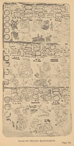 Page du manuscrit Troano - Alice Dixon Le Plongeon