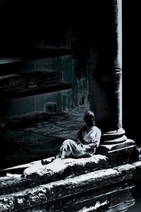 Roman Lady, 2018 (photographie peinte à la main) - Alice Gur-Arie