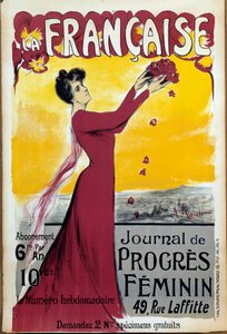 Affiche de « La française », journal du progrès des femmes - Alice Kaub Casalonga