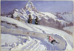 Luge près du Cervin