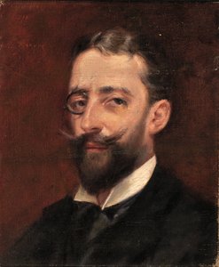 Homme avec un monocle
