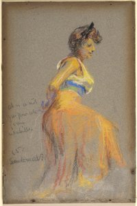 Modèle en jaune - Alice Pike Barney