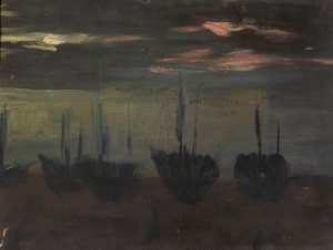 Navires au clair de lune - Alice Pike Barney