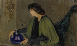 Femme et paon, vers 1900 - Alice Pike Barney