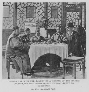 Dîner dans le jardin d