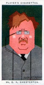 GK Chesterton, poète, romancier et critique britannique, 1926 - Alick P. F. Ritchie