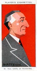 Rufus Isaacs, 1er marquis de Reading, Lord Chief Justice et diplomate, 1926 - Alick P. F. Ritchie