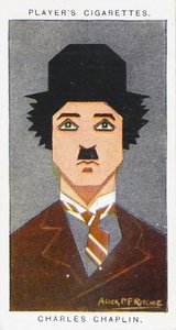 Carte de cigarette Player de 1926 représentant : Charlie Chaplin