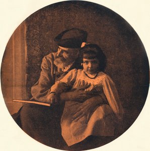 Portrait de Domenico Morelli et de son petit-enfant - Alinari