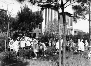 Villa Rosa Maltoni Mussolini : étudiants à l