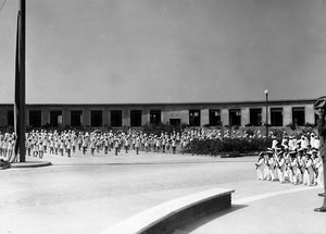 Villa Rosa Maltoni Mussolini : jeunes élèves en entraînement - Fratelli Alinari