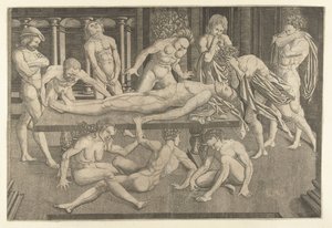 La lamentation de Gattamelata de Narni - Allaert Claesz. (attributed to)