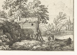 Paysage avec cabane de pêcheur - Allaert van Everdingen